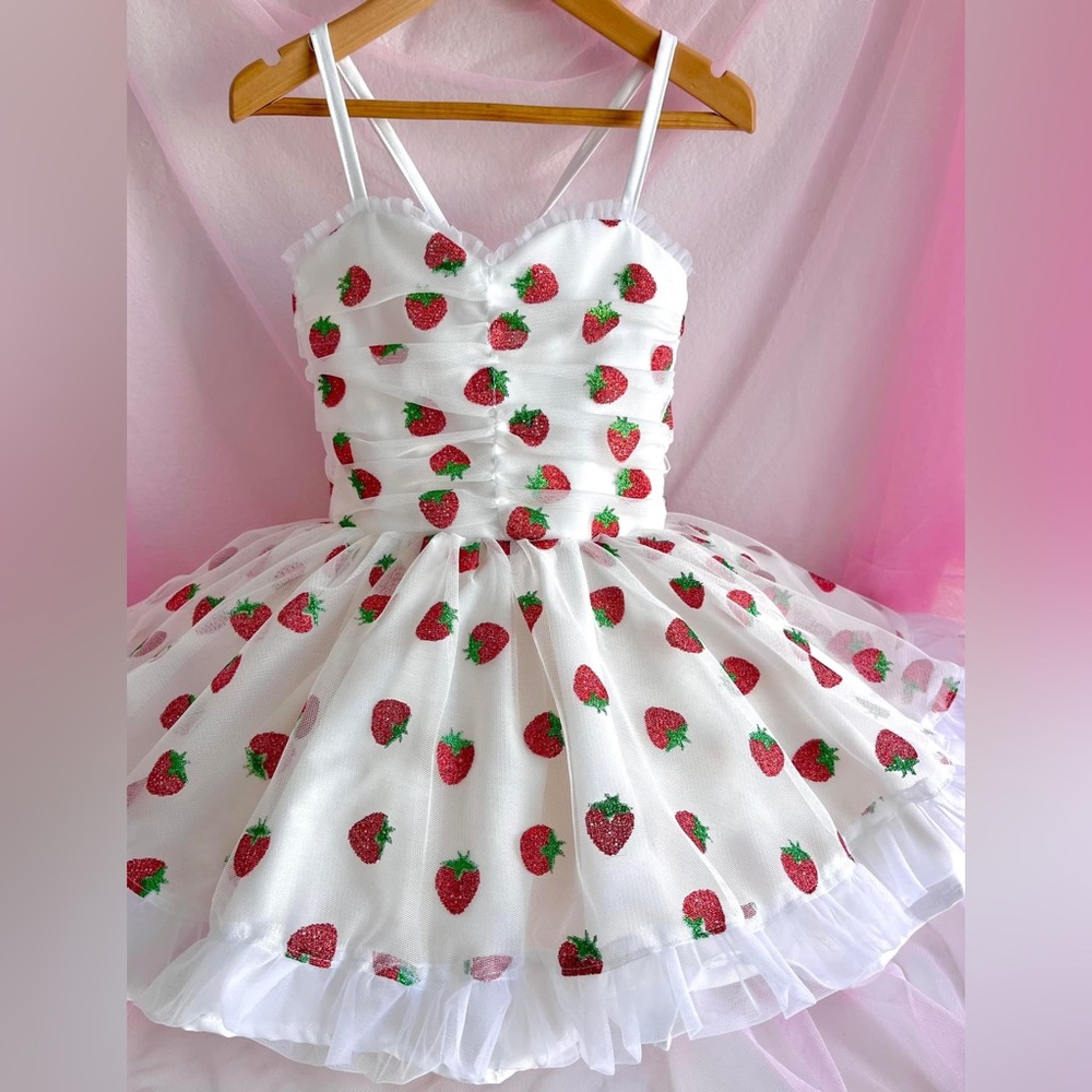 Lu&Ro Strawberry Tulle Dress NWT